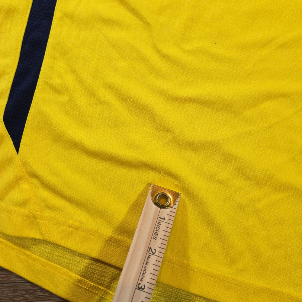 Adidas Golf Michigan Wolverines Polo Mens L Yellow Climalite NCAA Preppy - Picture 6 of 10